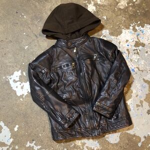 Urban Republic Black Hooded Bomber Jacket